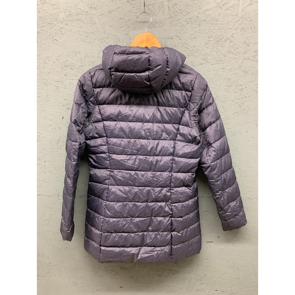 Eddie Bauer Down Puffer Jacket Women's Size Small Purple Hooded Winter Parka - Picture 13 of 13
